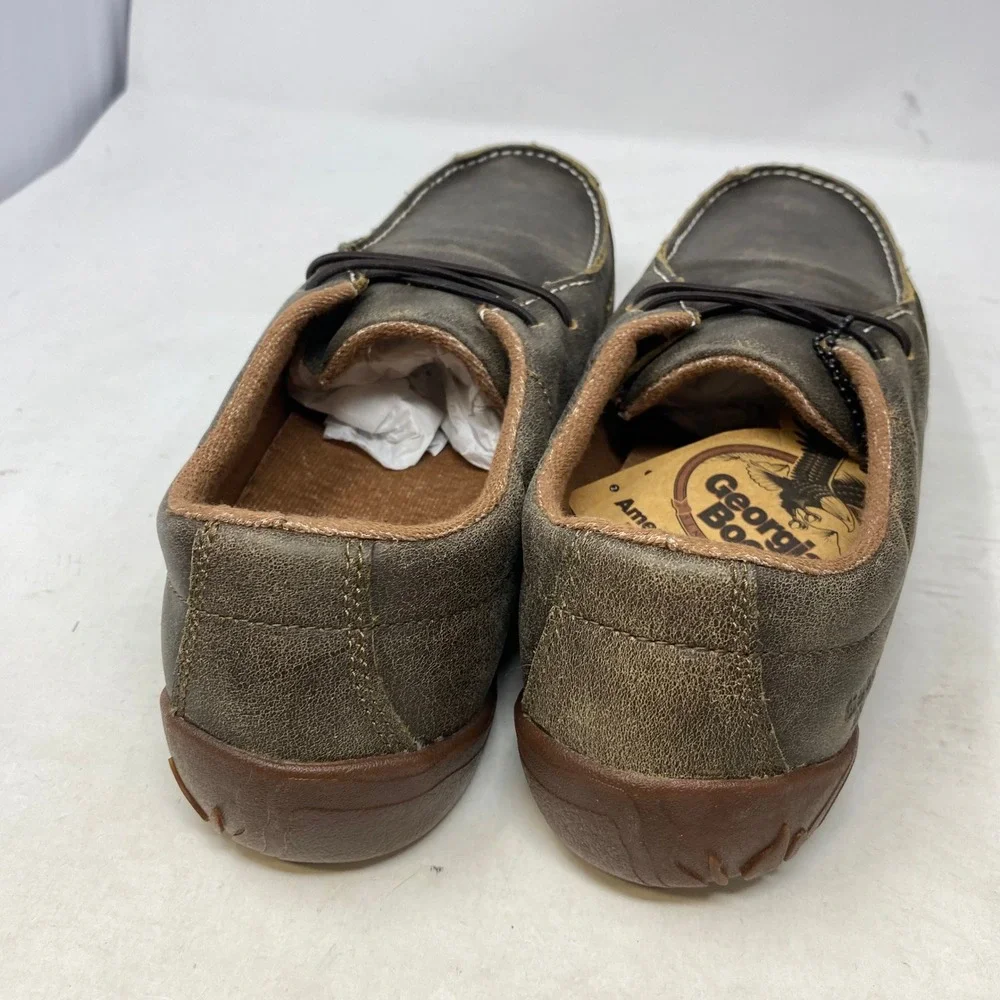 Georgia‎ Boot GB00561 Cedar Falls Mens 10W Dark Brown Leather Moc Toe Loafers